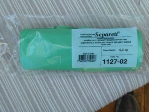 Biodegradable bags Separett